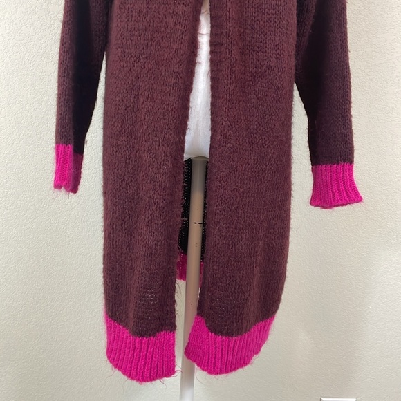 Niccolai wool/polyamide/acrylic color block cardigan size small - Picture 3 of 9